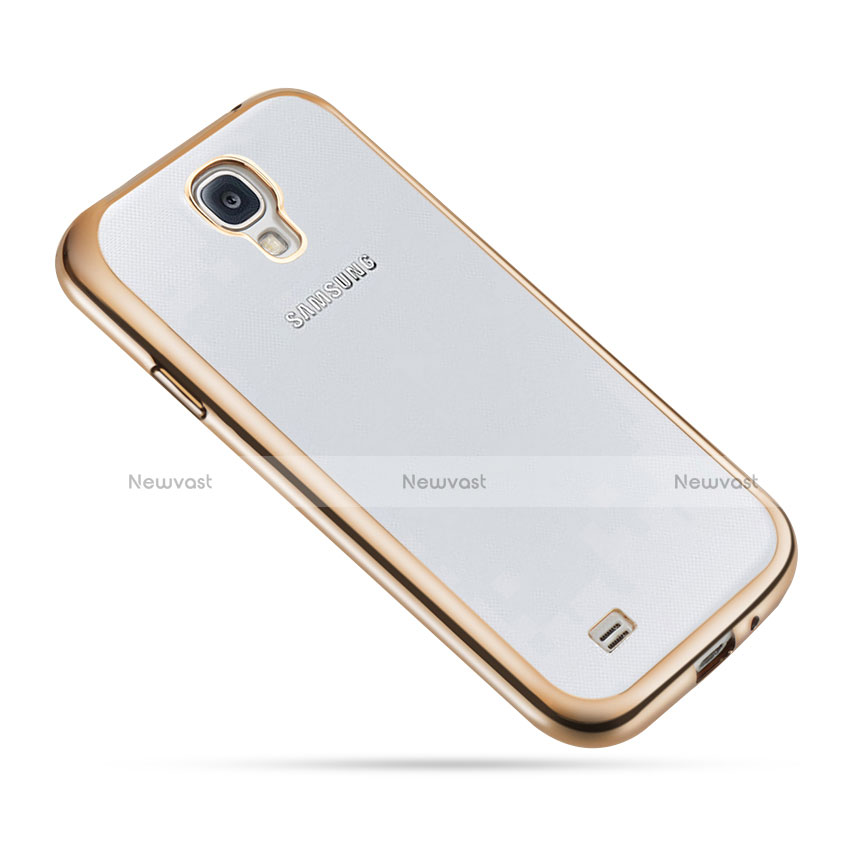 Ultra-thin Transparent TPU Soft Case T02 for Samsung Galaxy S4 IV Advance i9500 Gold