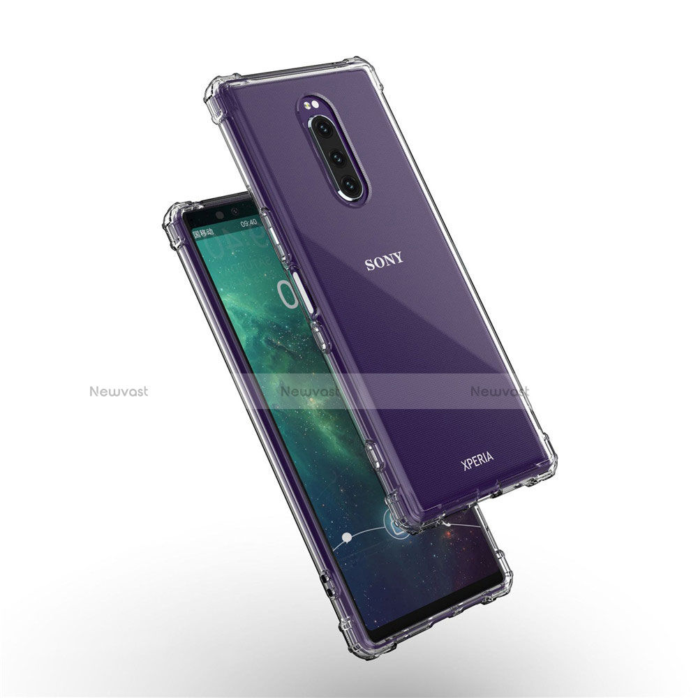 Ultra-thin Transparent TPU Soft Case T02 for Sony Xperia 1 Clear