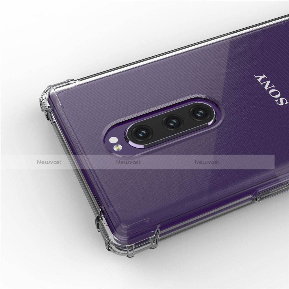 Ultra-thin Transparent TPU Soft Case T02 for Sony Xperia 1 Clear