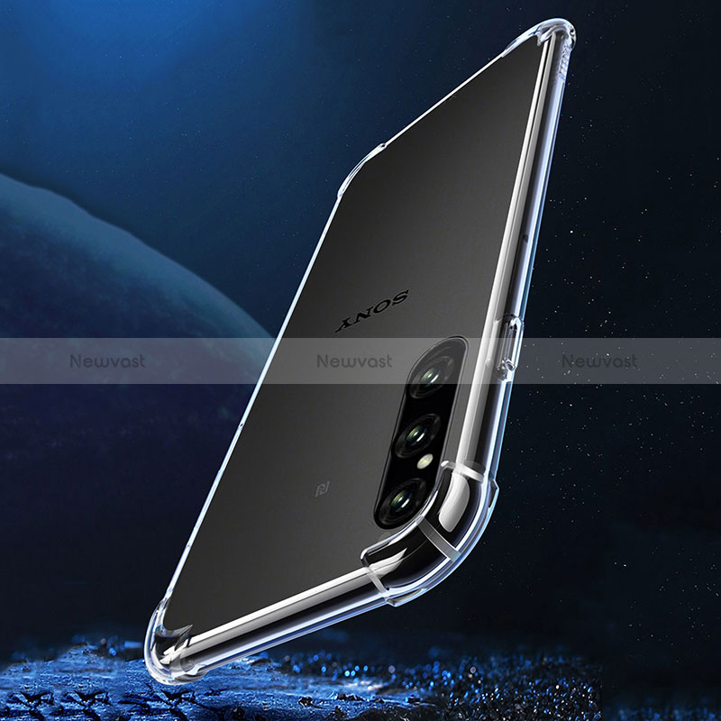 Ultra-thin Transparent TPU Soft Case T02 for Sony Xperia 1 V Clear