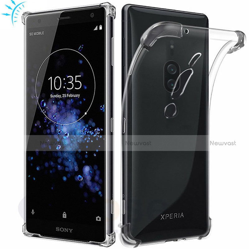 Ultra-thin Transparent TPU Soft Case T02 for Sony Xperia XZ2 Premium Clear