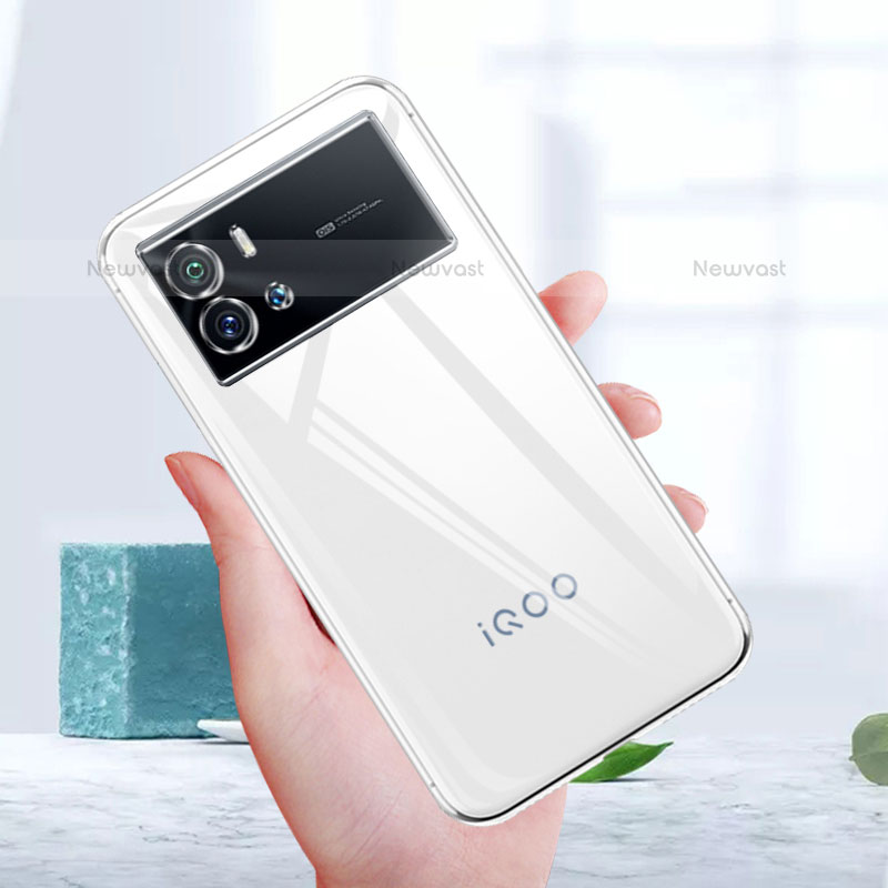 Ultra-thin Transparent TPU Soft Case T02 for Vivo iQOO 9 5G Clear