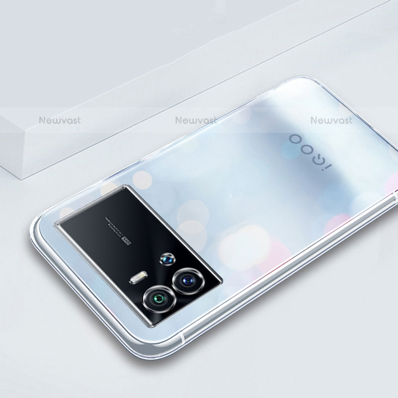 Ultra-thin Transparent TPU Soft Case T02 for Vivo iQOO 9 5G Clear