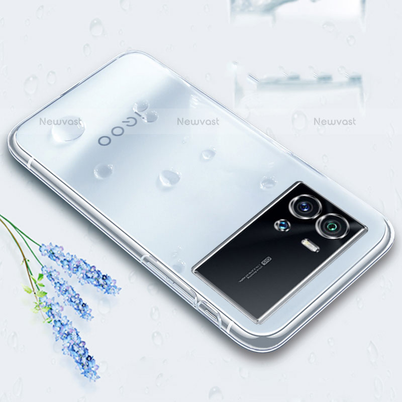 Ultra-thin Transparent TPU Soft Case T02 for Vivo iQOO 9 Pro 5G Clear