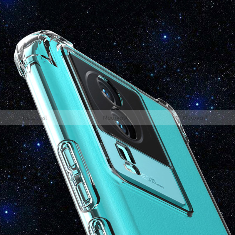 Ultra-thin Transparent TPU Soft Case T02 for Vivo iQOO Neo7 5G Clear