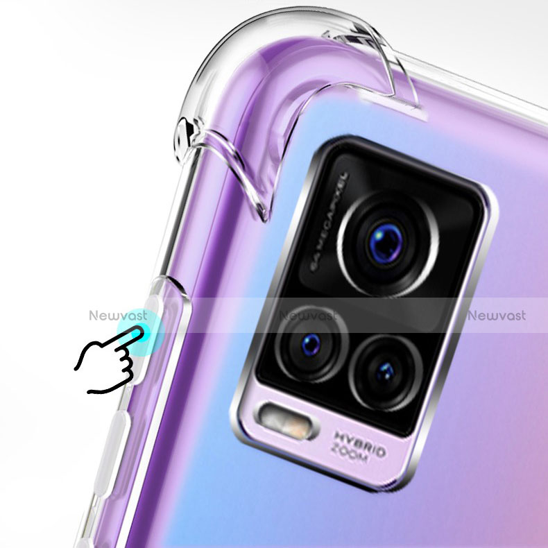 Ultra-thin Transparent TPU Soft Case T02 for Vivo V20 Pro 5G Clear