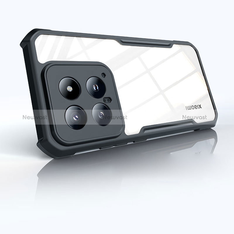 Ultra-thin Transparent TPU Soft Case T02 for Xiaomi Mi 14 Pro 5G Black