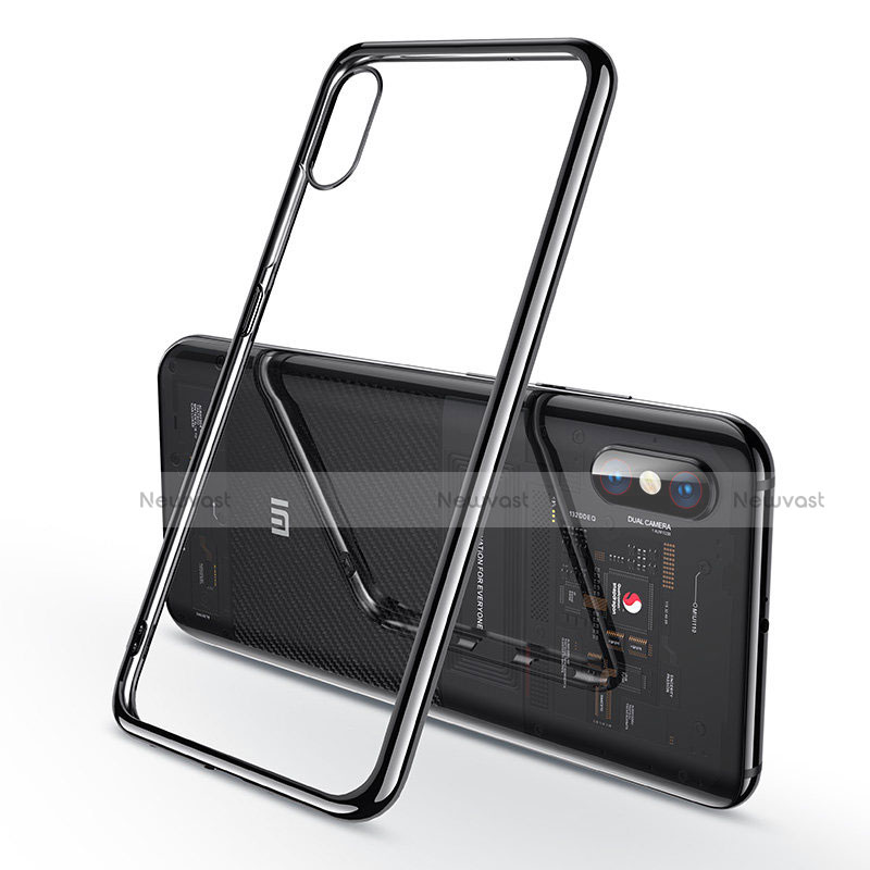 Ultra-thin Transparent TPU Soft Case T02 for Xiaomi Mi 8 Pro Global Version Black