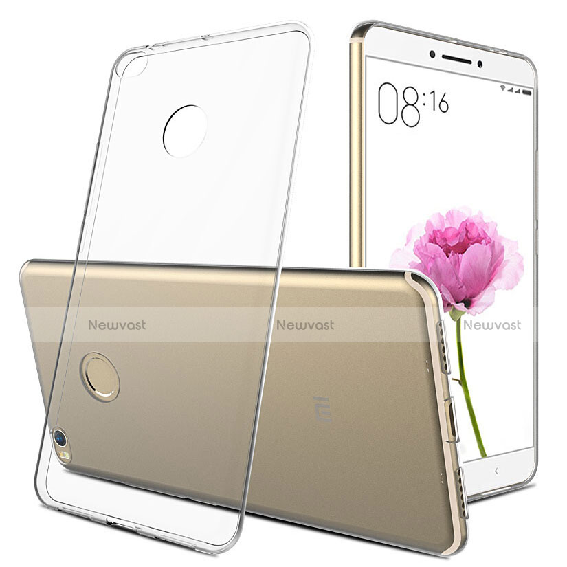 Ultra-thin Transparent TPU Soft Case T02 for Xiaomi Mi Max 2 Clear