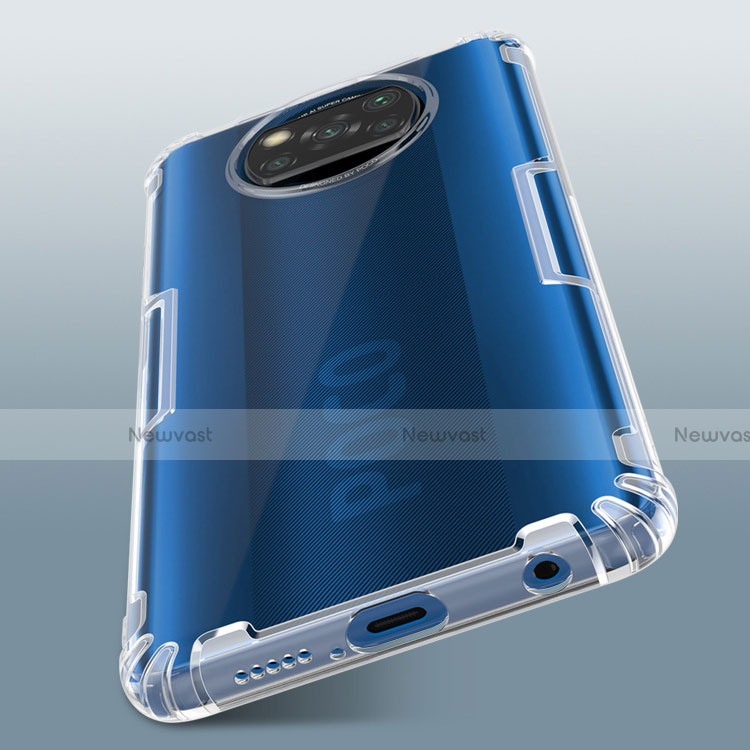 Ultra-thin Transparent TPU Soft Case T02 for Xiaomi Poco X3 Clear