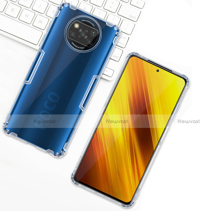 Ultra-thin Transparent TPU Soft Case T02 for Xiaomi Poco X3 Clear