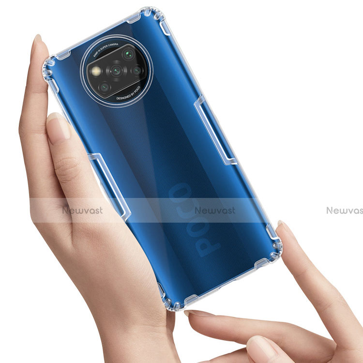Ultra-thin Transparent TPU Soft Case T02 for Xiaomi Poco X3 NFC Clear