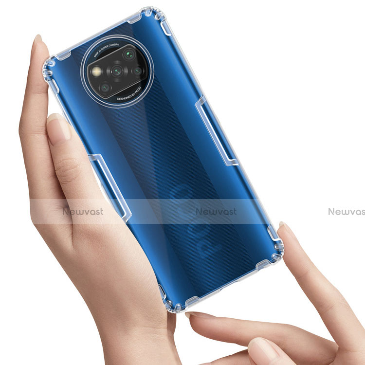 Ultra-thin Transparent TPU Soft Case T02 for Xiaomi Poco X3 Pro Clear