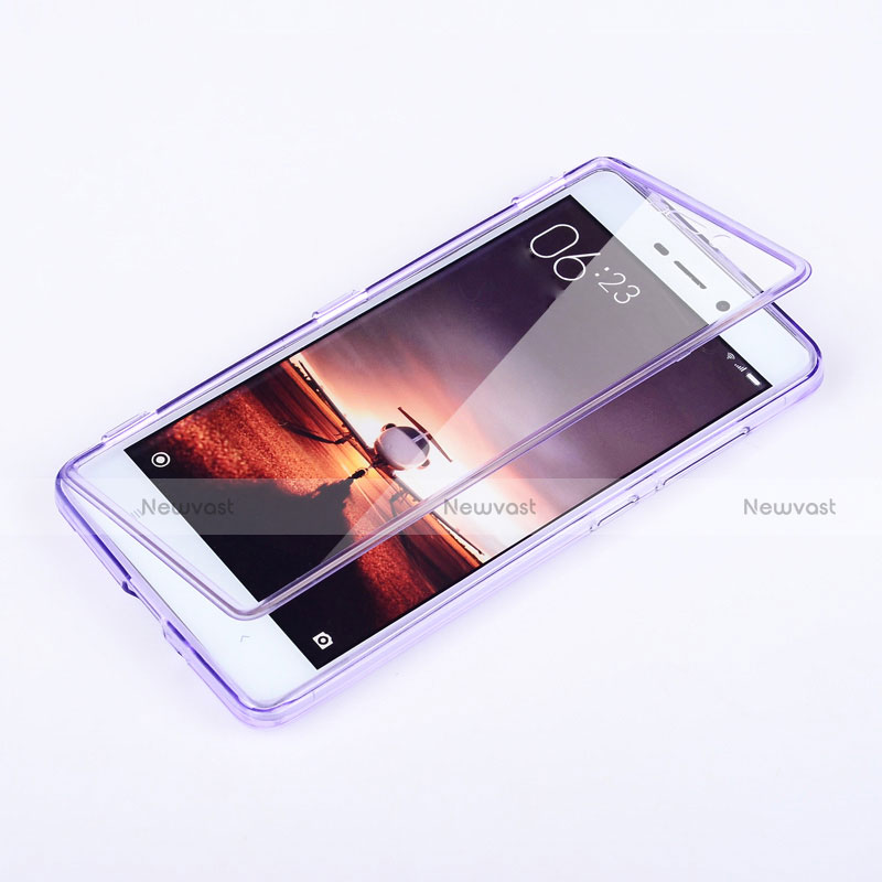 Ultra-thin Transparent TPU Soft Case T02 for Xiaomi Redmi 3 Purple