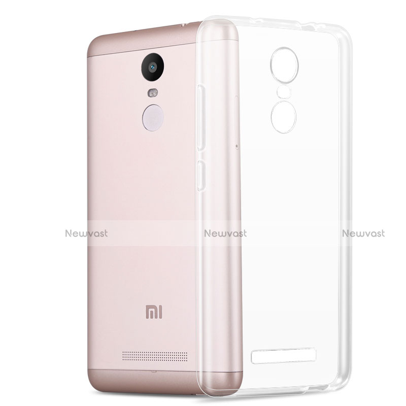 Ultra-thin Transparent TPU Soft Case T02 for Xiaomi Redmi Note 3 MediaTek Clear