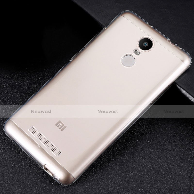 Ultra-thin Transparent TPU Soft Case T02 for Xiaomi Redmi Note 3 MediaTek Clear