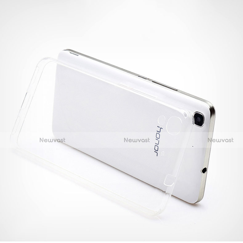 Ultra-thin Transparent TPU Soft Case T03 for Huawei Honor 4A Clear