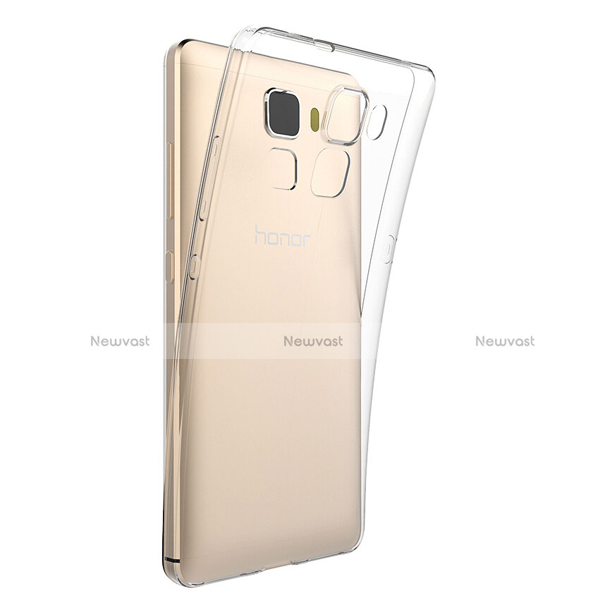 Ultra-thin Transparent TPU Soft Case T03 for Huawei Honor 7 Dual SIM Clear