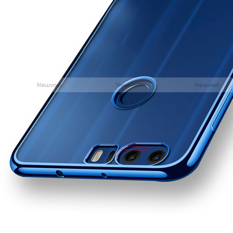 Ultra-thin Transparent TPU Soft Case T03 for Huawei Honor 8 Blue