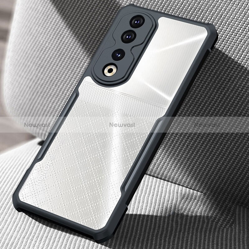 Ultra-thin Transparent TPU Soft Case T03 for Huawei Honor 90 Pro 5G Black
