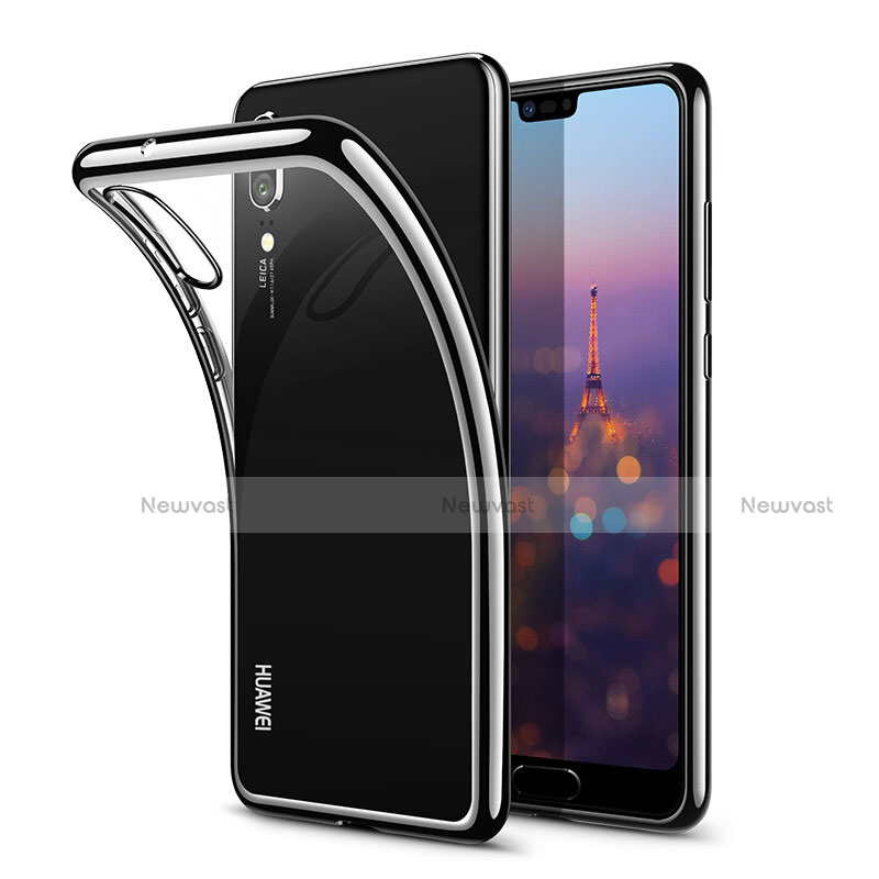 Ultra-thin Transparent TPU Soft Case T03 for Huawei P20 Black