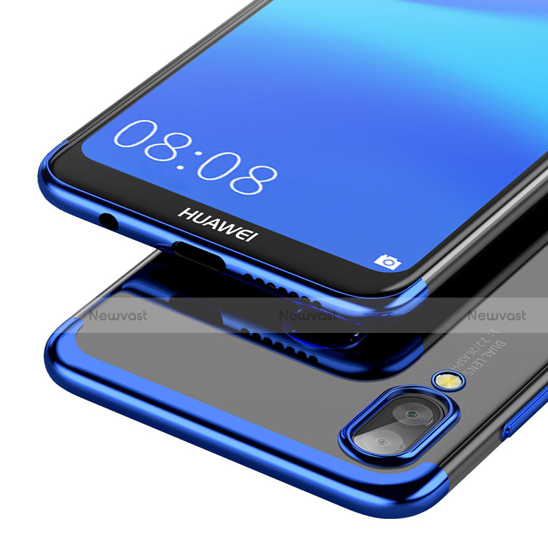 Ultra-thin Transparent TPU Soft Case T03 for Huawei P20 Lite Blue