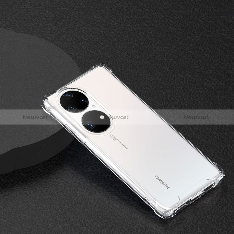 Ultra-thin Transparent TPU Soft Case T03 for Huawei P50 Pro Clear