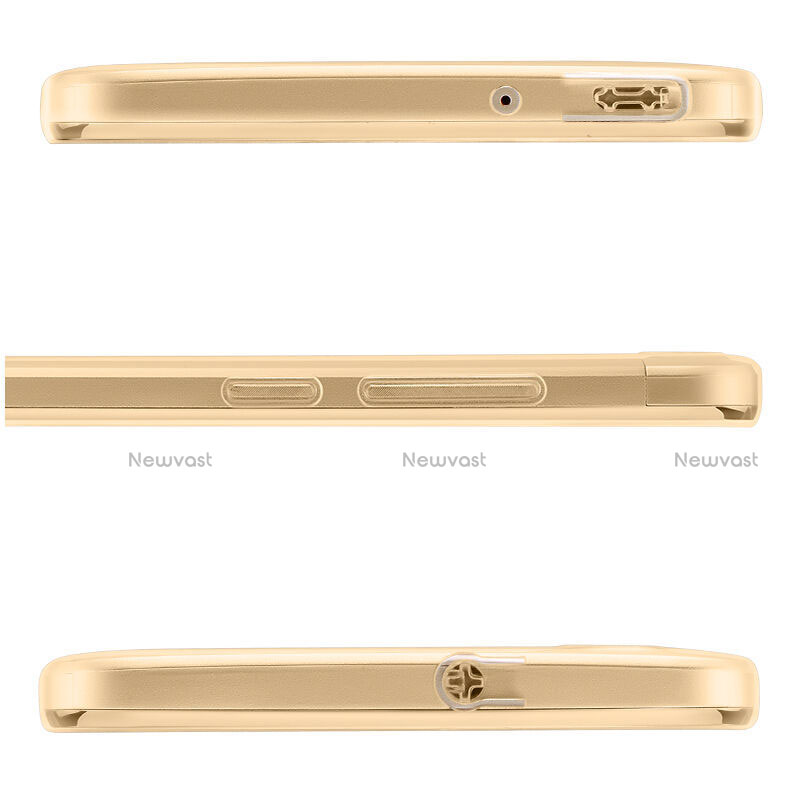 Ultra-thin Transparent TPU Soft Case T03 for Huawei P8 Lite Smart Gold