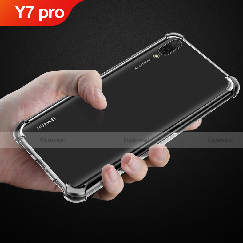 Ultra-thin Transparent TPU Soft Case T03 for Huawei Y7 (2019) Clear