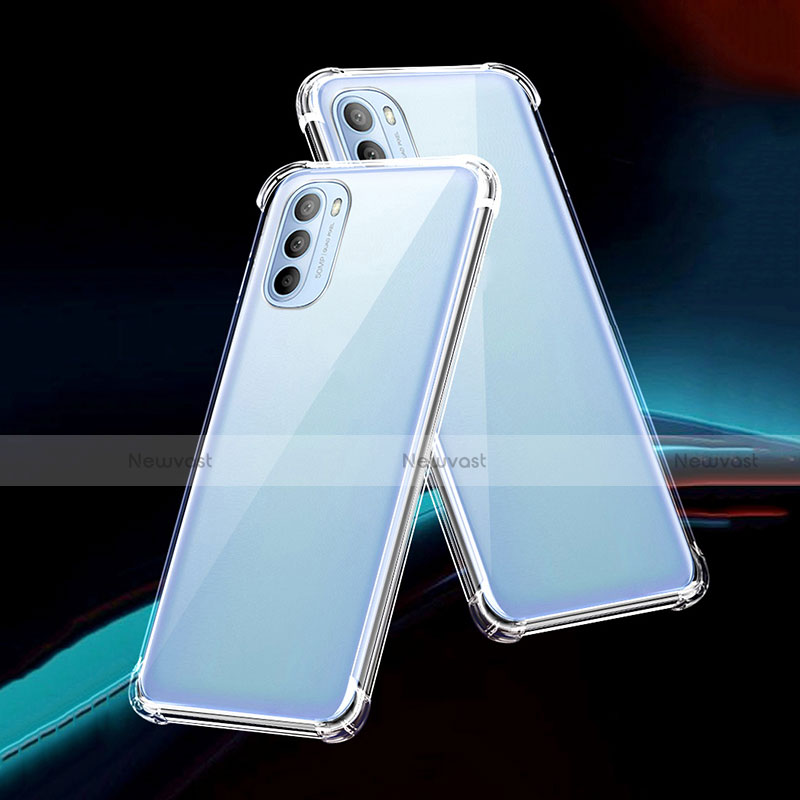 Ultra-thin Transparent TPU Soft Case T03 for Motorola MOTO G52 Clear