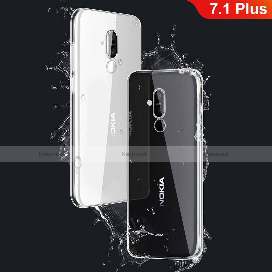 Ultra-thin Transparent TPU Soft Case T03 for Nokia 7.1 Plus Clear