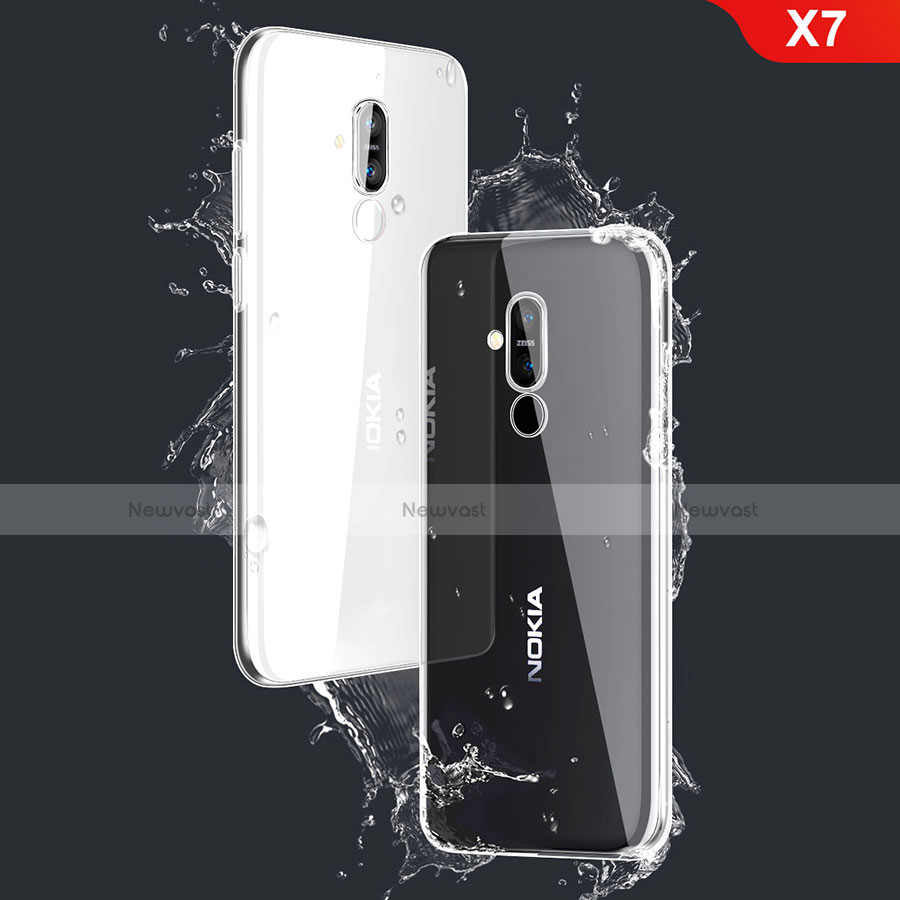 Ultra-thin Transparent TPU Soft Case T03 for Nokia X7 Clear