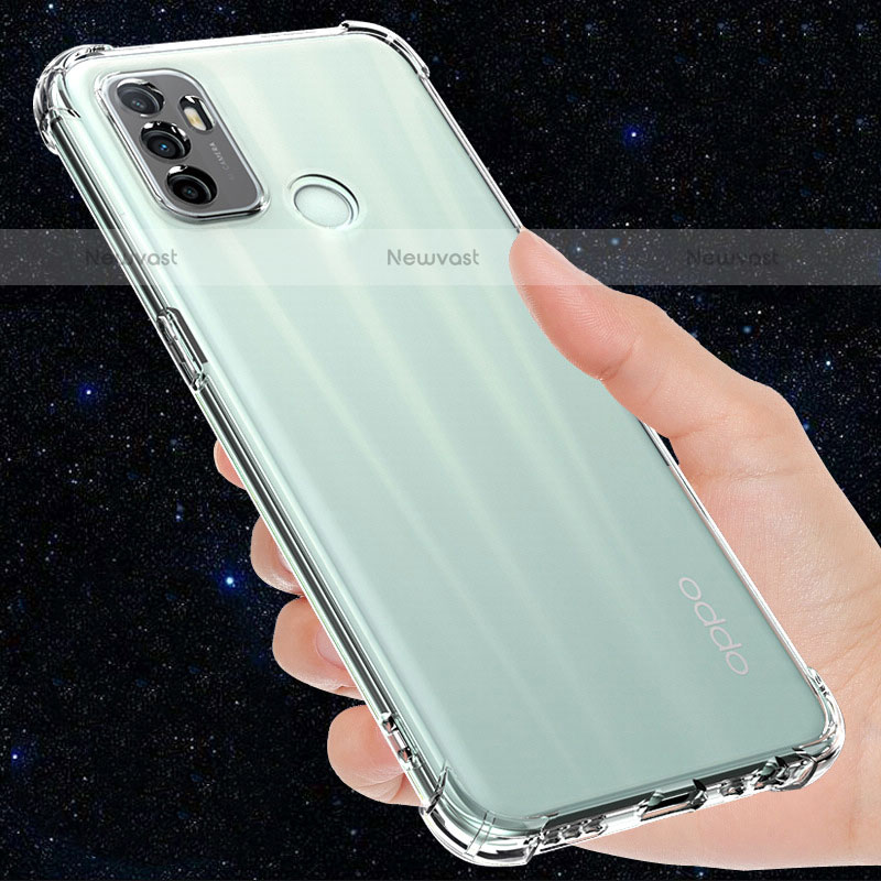 Ultra-thin Transparent TPU Soft Case T03 for Oppo A53s Clear