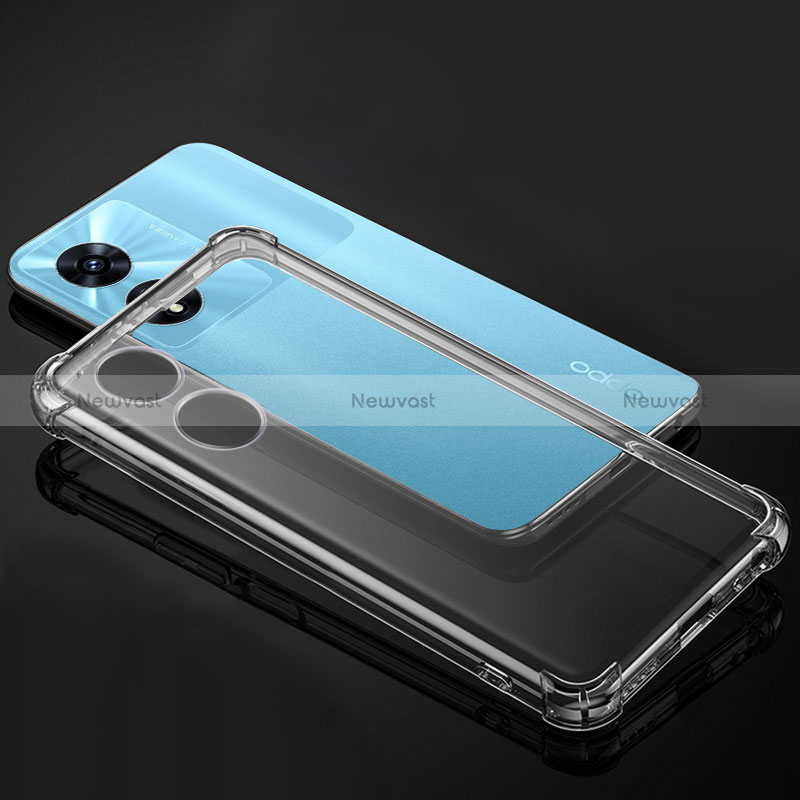 Ultra-thin Transparent TPU Soft Case T03 for Oppo A58 5G Clear