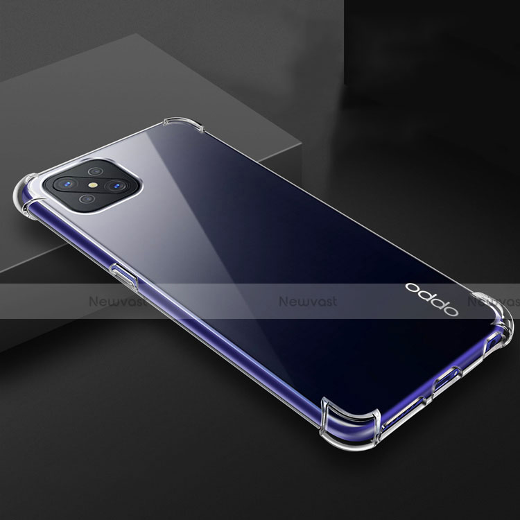 Ultra-thin Transparent TPU Soft Case T03 for Oppo A92s 5G Clear