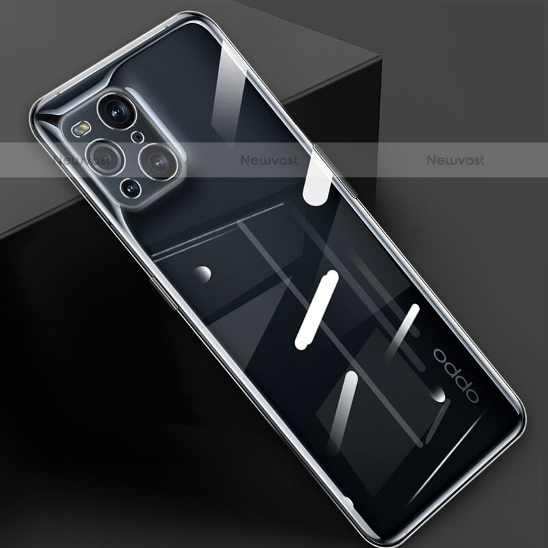 Ultra-thin Transparent TPU Soft Case T03 for Oppo Find X3 Pro 5G Clear