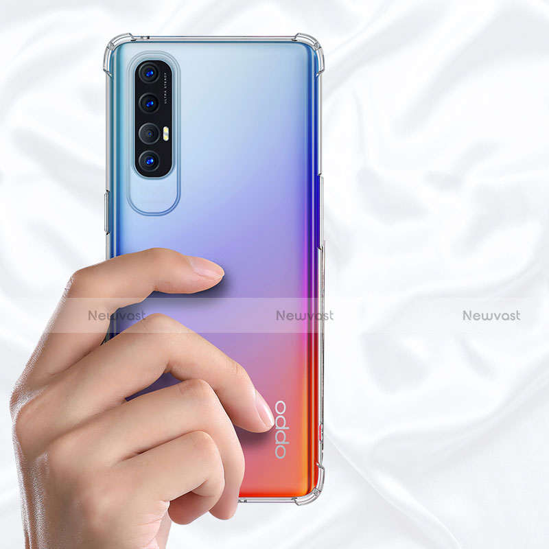 Ultra-thin Transparent TPU Soft Case T03 for Oppo Reno3 Pro Clear