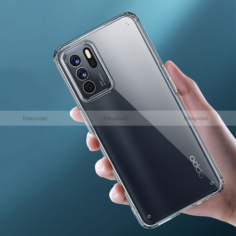 Ultra-thin Transparent TPU Soft Case T03 for Oppo Reno6 Z 5G Clear