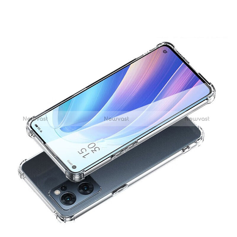Ultra-thin Transparent TPU Soft Case T03 for Oppo Reno7 5G Clear
