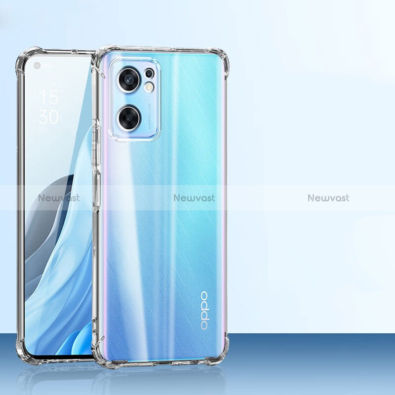 Ultra-thin Transparent TPU Soft Case T03 for Oppo Reno7 SE 5G Clear