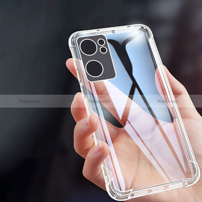 Ultra-thin Transparent TPU Soft Case T03 for Oppo Reno7 SE 5G Clear