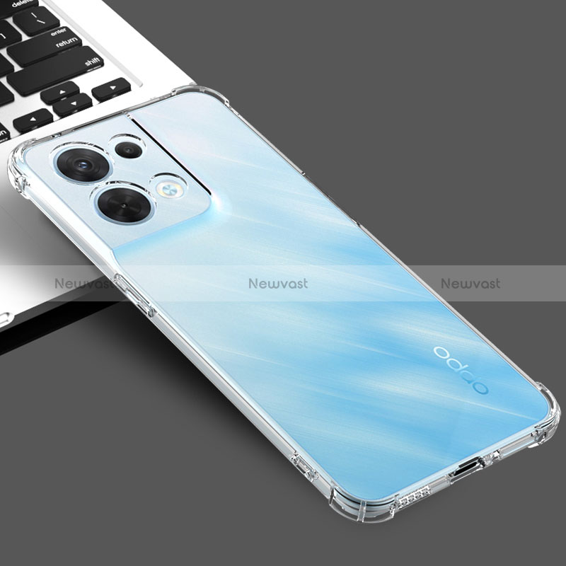 Ultra-thin Transparent TPU Soft Case T03 for Oppo Reno8 5G Clear