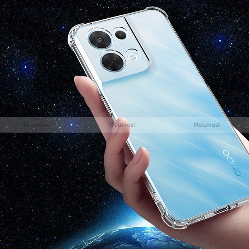 Ultra-thin Transparent TPU Soft Case T03 for Oppo Reno8 5G Clear