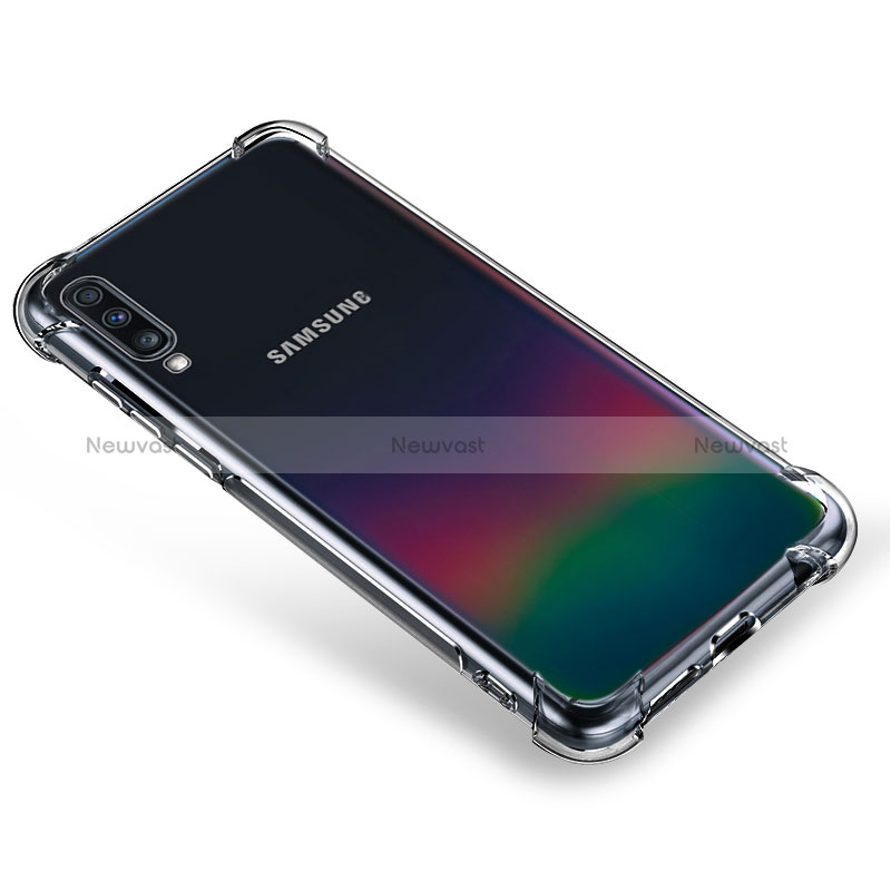 Ultra-thin Transparent TPU Soft Case T03 for Samsung Galaxy A70 Clear