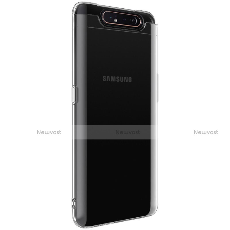 Ultra-thin Transparent TPU Soft Case T03 for Samsung Galaxy A80 Clear