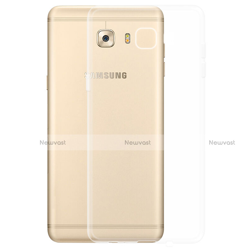 Ultra-thin Transparent TPU Soft Case T03 for Samsung Galaxy C7 Pro C7010 Clear