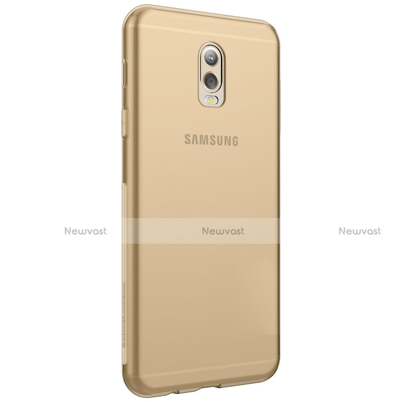 Ultra-thin Transparent TPU Soft Case T03 for Samsung Galaxy C8 C710F Gold