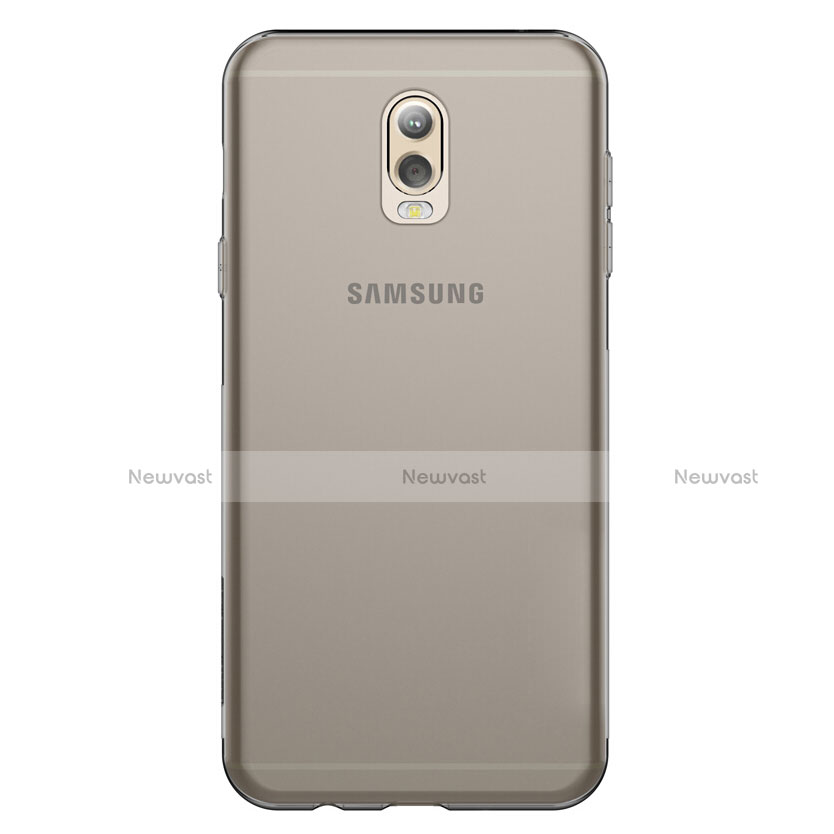 Ultra-thin Transparent TPU Soft Case T03 for Samsung Galaxy C8 C710F Gray