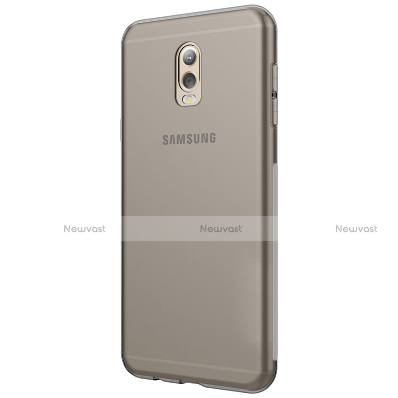 Ultra-thin Transparent TPU Soft Case T03 for Samsung Galaxy J7 Plus Gray
