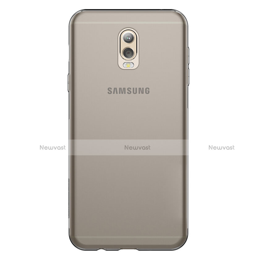 Ultra-thin Transparent TPU Soft Case T03 for Samsung Galaxy J7 Plus Gray